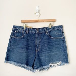 Ralph Lauren The Sophia Classic Distressed Jean Shorts
